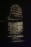 The Royal Clipper Anchored At Night