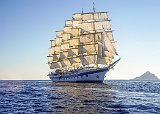 Royal Clipper Under Full Sail — Starboard Side