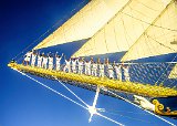 Royal Clipper Crew on the Bowsprit