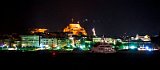 Corfu And Old Fortress At Night