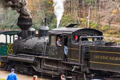 Shay #11 Backing Into Cass Depot