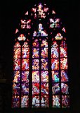 A Stained Glass Window in St. Vitus Cathedral, Prague