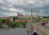 Prague Castle from the Mánes Bridge