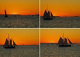 Sunset at Mallory Square - "Gaff rigged" schooner
